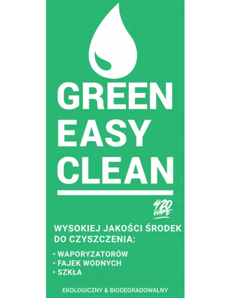 Green Easy Clean- Plyn do czyszczenia waporyzatora/bonga/szkła