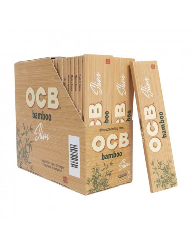 Bibułki OCB Slim Bamboo - CAŁA PACZKA 50 szt.