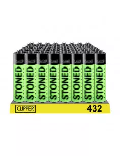 Zapalniczka Clipper wzór AMSTERDAM STONED GREEN