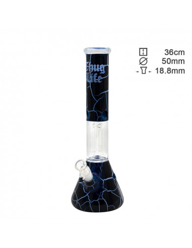 Hookah Thug Life Beaker with filter, height 36 cm, cut 18.8 mm