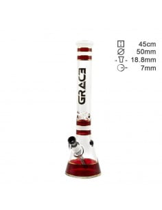 Bongo lodowe Grace Glass Beaker wys. 45 cm szlif 18.8 mm