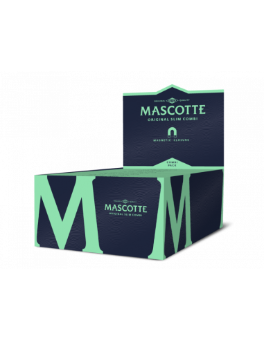 MASCOTTE M-SERIES Bibułki King Size Slim bielone CAŁA PACZKA BOX