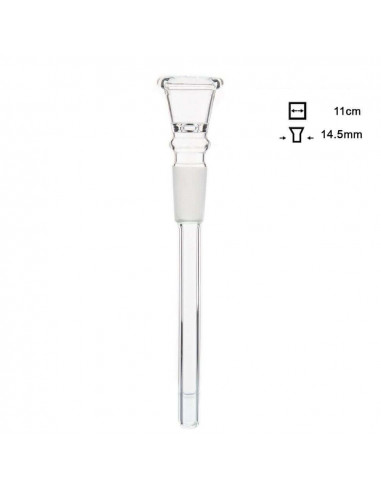 Chillum tube for bong cut 14.5 mm, length 11 cm