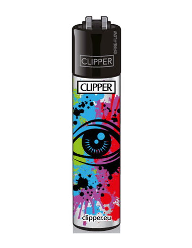 Clipper lighter, pattern SPLATTER SYMBOLS 2