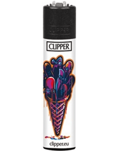 Zapalniczka Clipper wzór ICE CREAM CONE nadruk 4