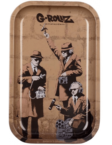 Rolling tray G-Rollz Banksy Spy Booth 17.5 x 27.5 cm