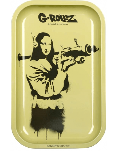 Rolling tray G-Rollz Banksy Mona Launcher 17.5 x 27.5 cm