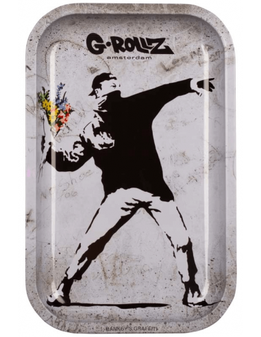 Tacka do skręcania G-Rollz Banksy Flower Thrower Alt 17.5 x 27.5 cm