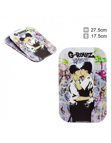 Magnetic cover for G-Rollz Banksy Cop on Cop 17.5 x 27.5 cm tray