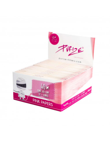 Purize tissue paper Pink King Size Slim pink BOX 40 pcs.