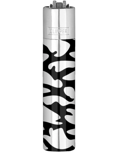 Metal Lighter Clipper Metal with CAMOUFLAGE pattern silver