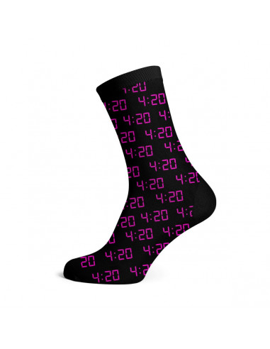 Women's socks 4:20 Alarm Pink size 36-42