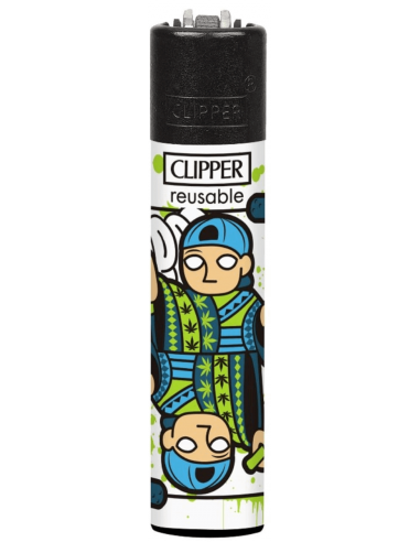 Clipper lighter, POKER WEED pattern 1