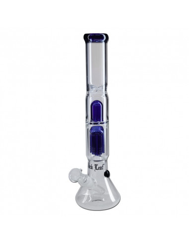 Black Leaf ice bong with diffuser, cut 14.5 mm, height 38 cm