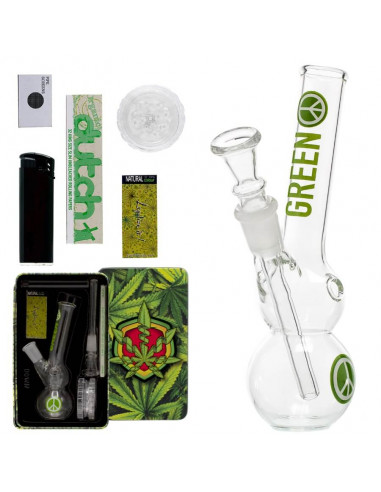 Amsterdam Greenline Bong Giftset - bong and accessories SET