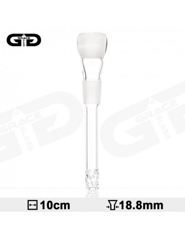Grace Glass bong pipe, length 10 cm, cut 18.8 mm with a diffuser
