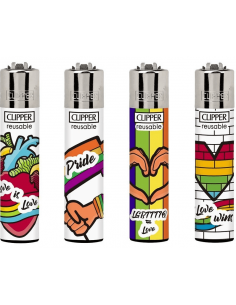 Briquet Clipper Collection I Love Music 2A - GB The Green Brand