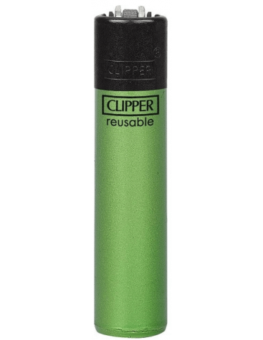 Clipper lighter, pattern CRYSTALS 8 green