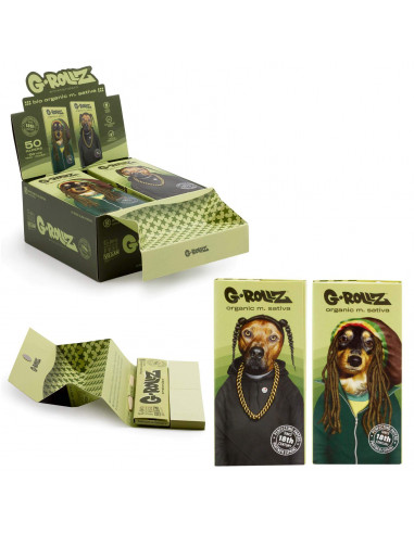 G-Rollz Bio Organic Hemp Snoop Dogg papers with filters and tray