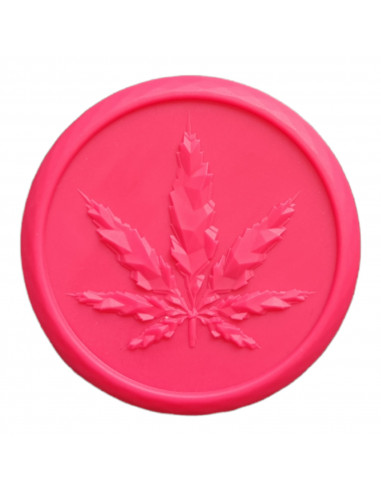 Leaf Neon dry mill, 3 parts, diameter 50 mm, acrylic pink