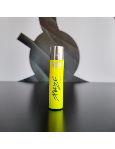 Clipper lighter in PURIZE pattern yellow