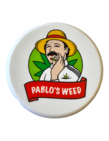 Pablo's Weed grinder 3 parts acrylic dia. 60 mm WHITE
