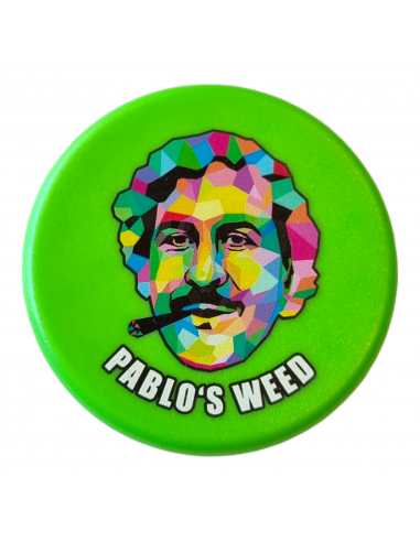Pablo's Weed grinder 3 parts acrylic dia. 60 mm GREEN