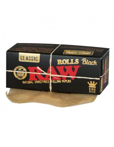 Rolls RAW Black Rolls King Size 3 m brown tissue paper