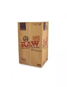 RAW Pre-Rolled Cone 98 Special - gotowe skręcone bibułki + filtry 1400 szt.