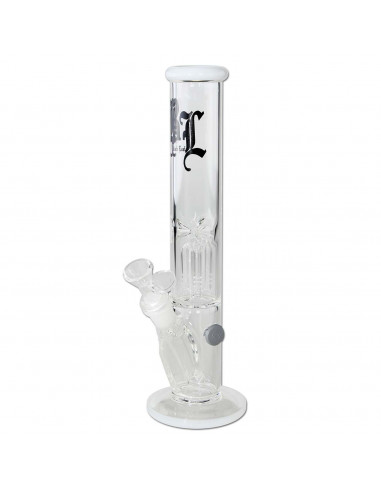 Black Leaf ice bong with diffuser, height 30 cm, cut 18.8 / 14.5 mm