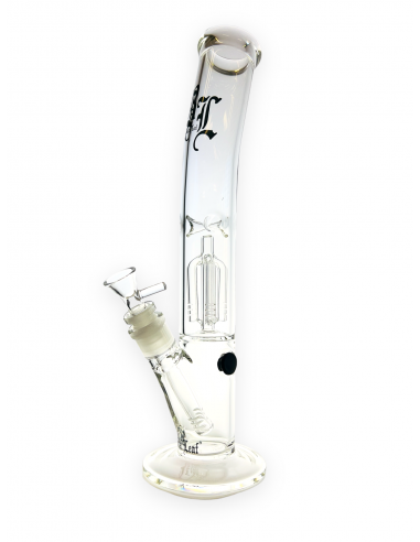 Black Leaf ice bong with diffuser and turbo, 33 cm high