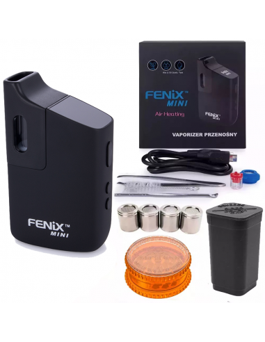 Fenix Mini waporyzator susz CBD kapsułki grinder pojemnik ZESTAW