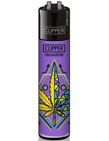 Clipper lighter GEOMETRICAL LEAVES 2/4
