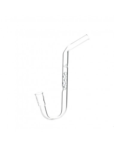 Lufka szklana Saksofon z kulkami długość 11 cm