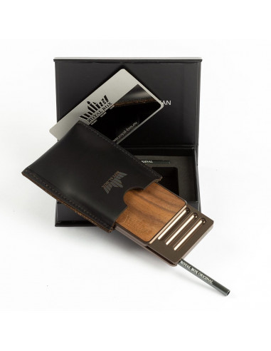 Royal Box - Snuff dispenser with tube WALNUT OLIVE Exclusive