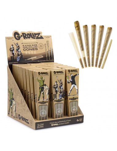 Cones G-Rollz Banksy Bamboo King Size 6 pcs.