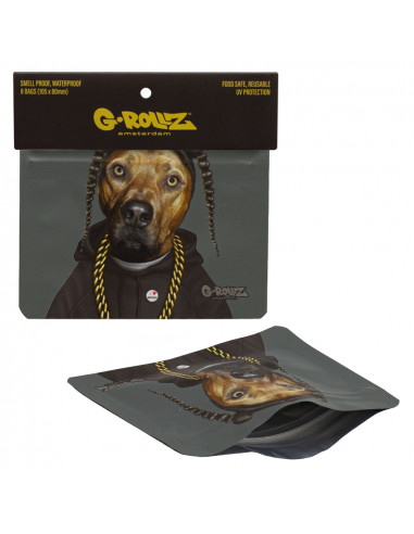 Unscented bag for herbs G-Rollz Snoop Dogg 105x80 mm