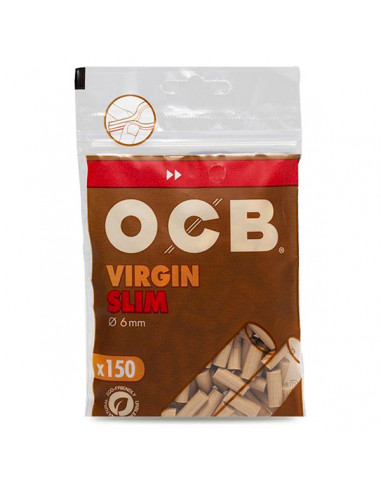 Filterki do jointów OCB Virgin Slim Brown śr. 6 mm