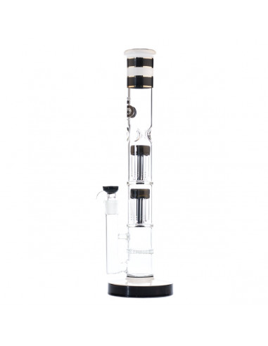 Grace Glass Tower Black bong 3 diffusers, cut 29.2 mm, height 45 cm
