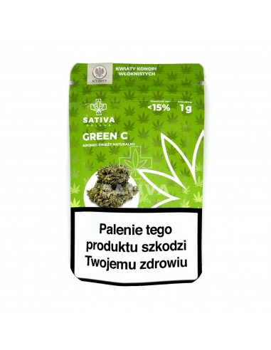 CBD Green C Sativa Poland hemp drought 1g