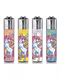 Zapalniczka Clipper wzór UNICORN RAINBOW