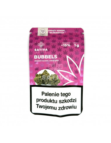 Susz konopny CBD Bubbles Sativa Poland 1g