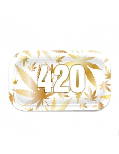 V-Syndicate 420 GOLD rolling tray 27x16 cm