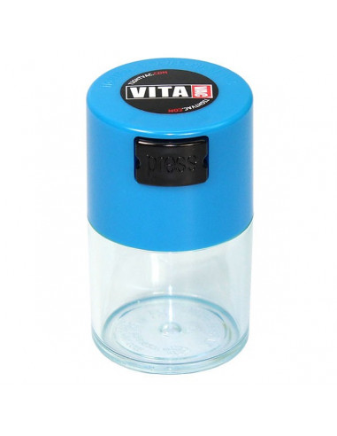 PocketVac Unscented vacuum container 0.06 l CLEAR BODY LIGHT BLUE CAP