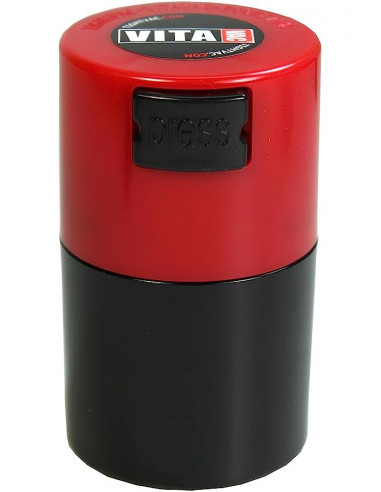 PocketVac Pojemnik próżniowy bezzapachowy 0,06l BLACK BODY RED CAP