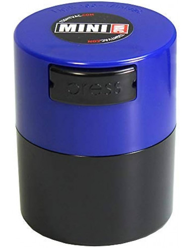 TightVac MiniVac - Próżniowy pojemnik na susz 0,12l bezzapachowy DARKBLUE CAP BLACK BODY