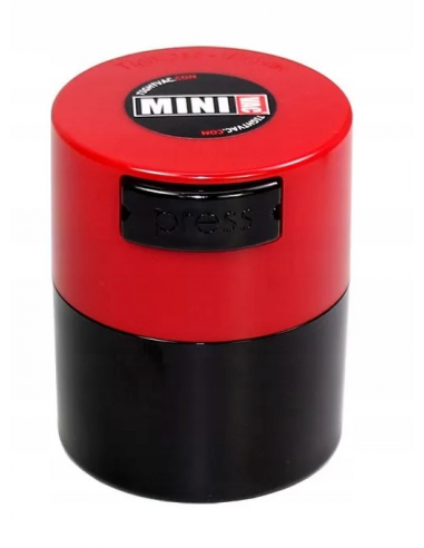 TightVac MiniVac - Próżniowy pojemnik na susz 0,12l bezzapachowy RED CAP BLACK BODY