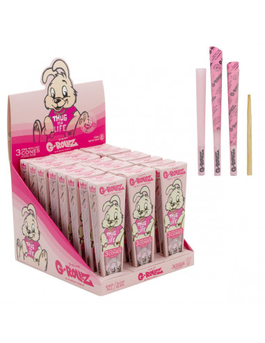 Twisted rolling papers Cones G-Rollz Banksy Thug for Life 3 pcs.