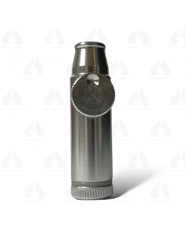 Snow Sniffer - Snuff bottle with dispenser SILVER