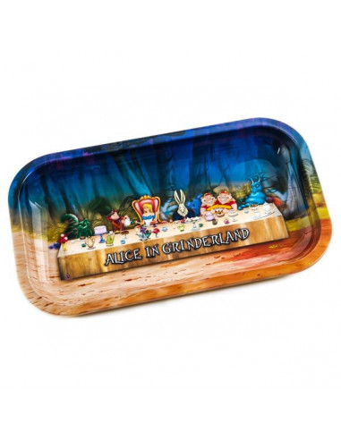 V-SYNDICATE ALICE IN GRINDERLAND tray for rolling joints